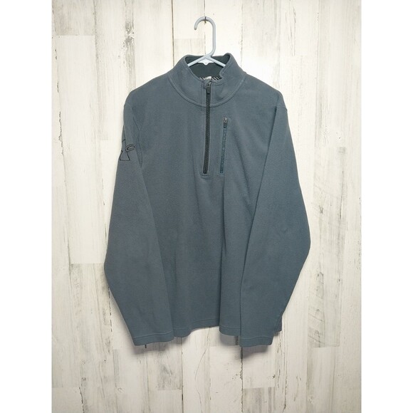 Under Armour Men's Cold Gear Microfleece 1/4 Zip Pullover Gray Size XL Loose - Picture 1 of 6